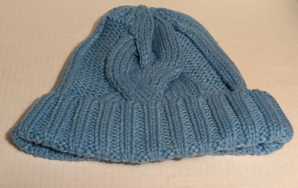 Modena Light Blue Knit Acrylic Beanie Winter Hat NWT Nordstrom Rack Winter cap